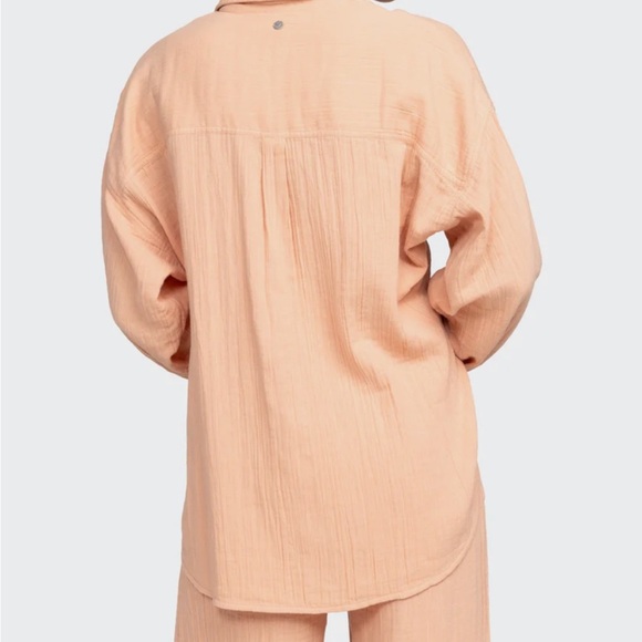 NWOT ROXY MORNING TIME LONG SLEEVE SHIRT SIZE L - Picture 7 of 8